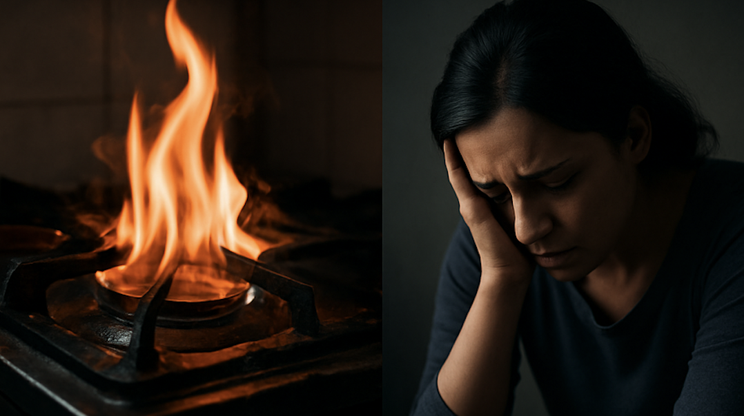 Shauhar Ne 10 Maheene ka Bacha Chulhe Par Jala Diya